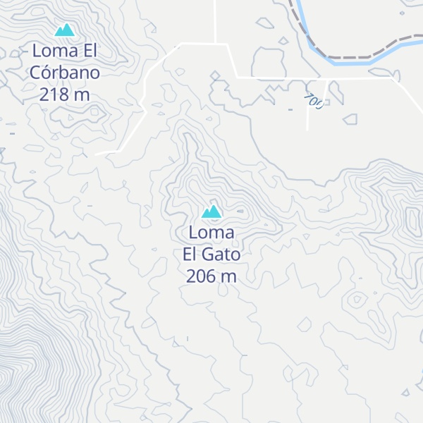 Map of Loma El Gato