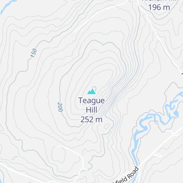 Map of Teague Hill