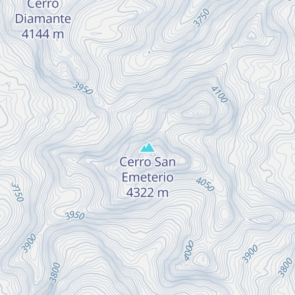 Map of Cerro San Emeterio