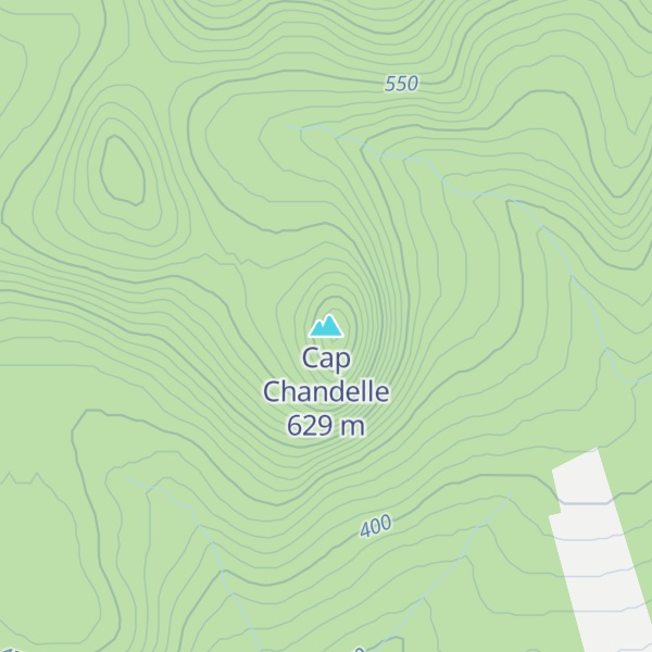 Map of Cap Chandelle