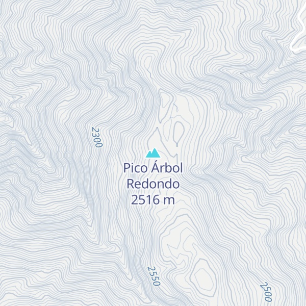 Map of Pico Árbol Redondo