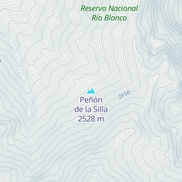 Map of Peñón de la Silla