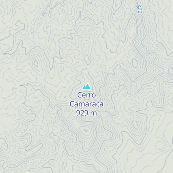 Map of Cerro Camaraca