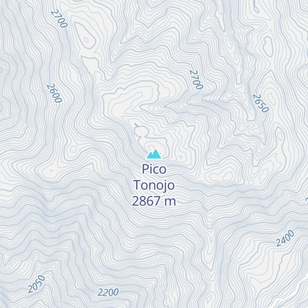 Map of Pico Tonojo