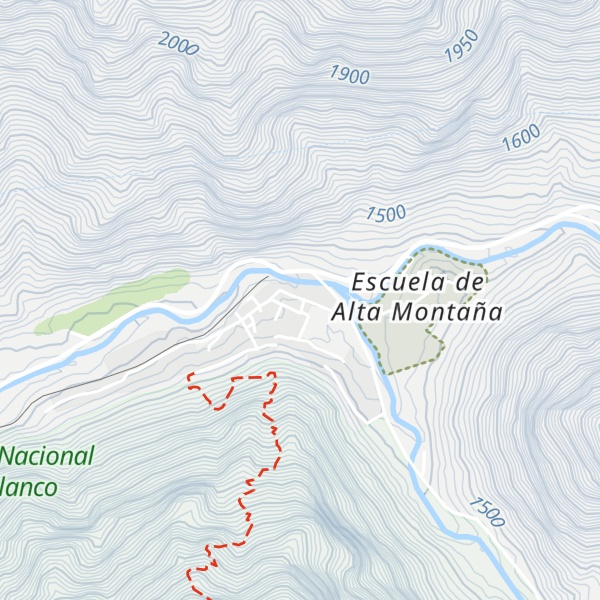 Map of Refugio Cumbres
