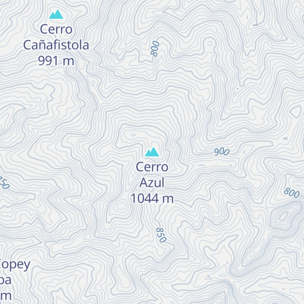 Map of Cerro Azul