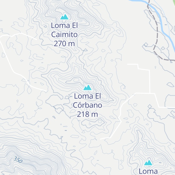 Map of Loma El Córbano