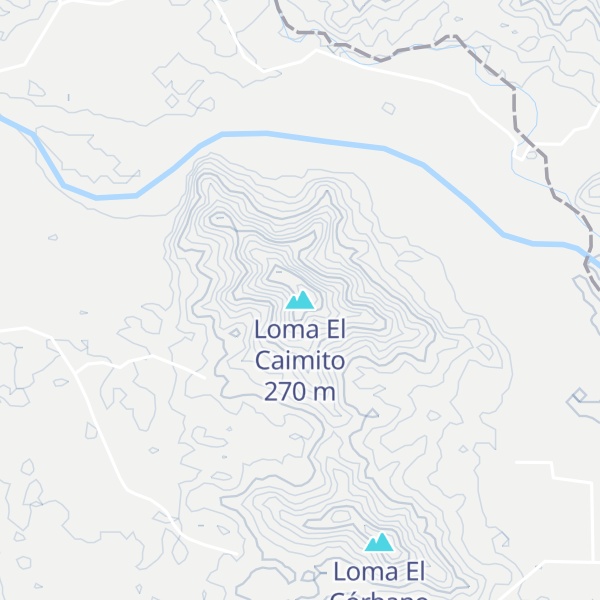 Map of Loma El Caimito