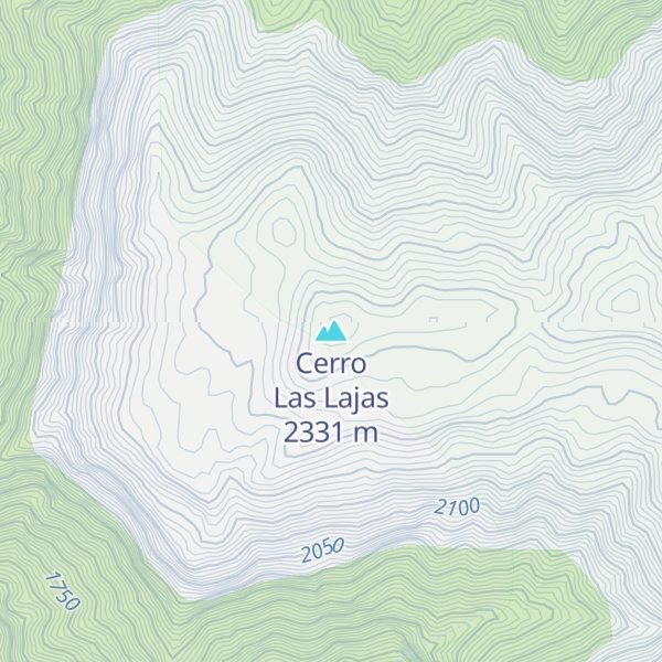 Map of Cerro Las Lajas