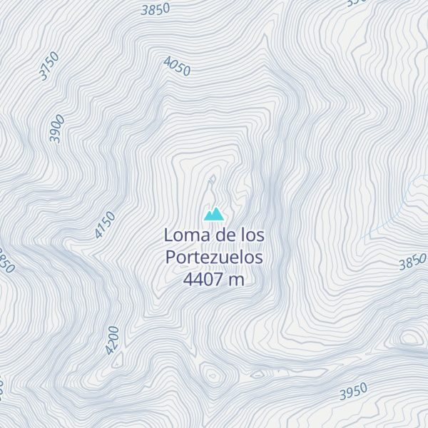 Map of Loma de los Portezuelos