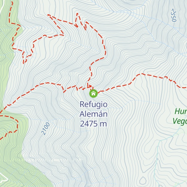 Map of Refugio Alemán