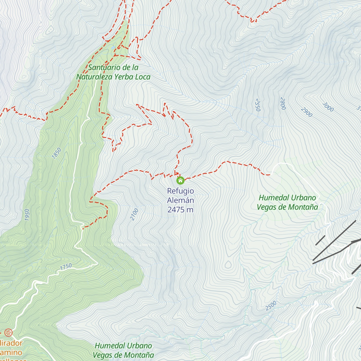Refugio Alemán map