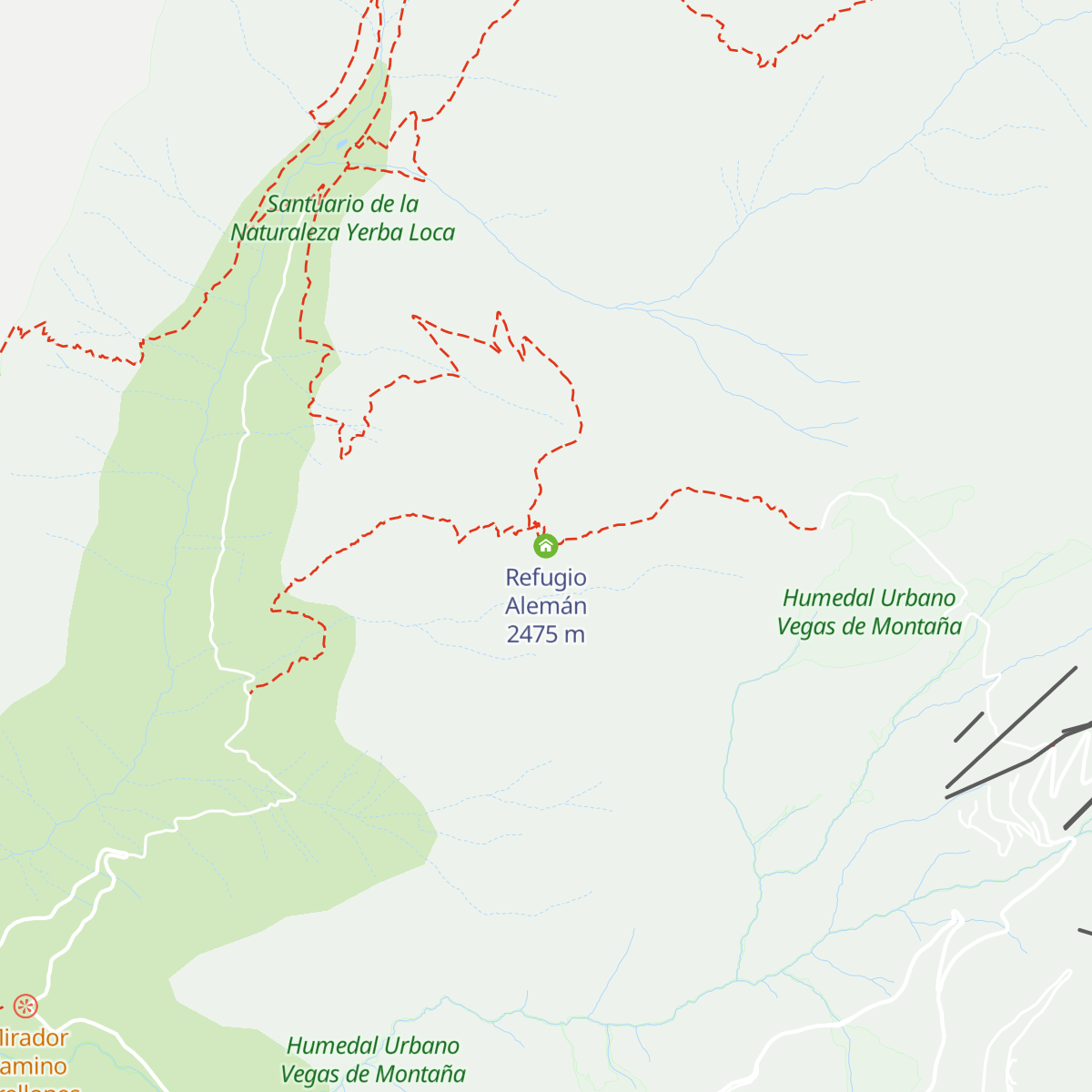 Refugio Alemán map