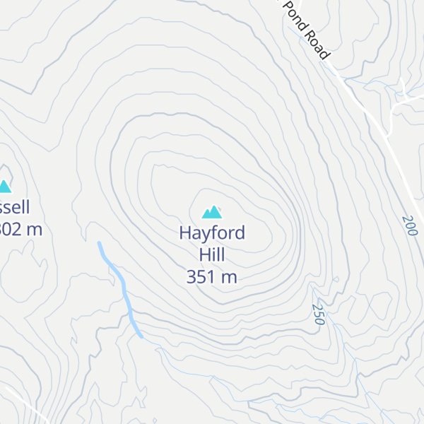 Map of Hayford Hill