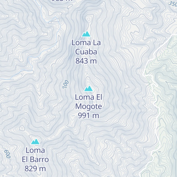 Map of Loma El Mogote