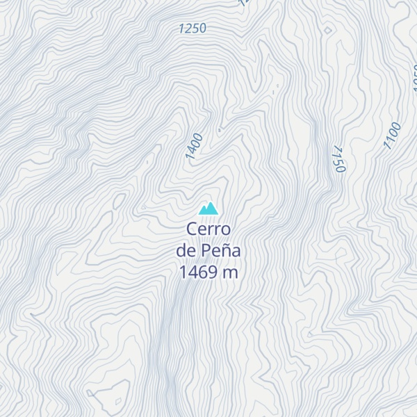 Map of Cerro de Peña