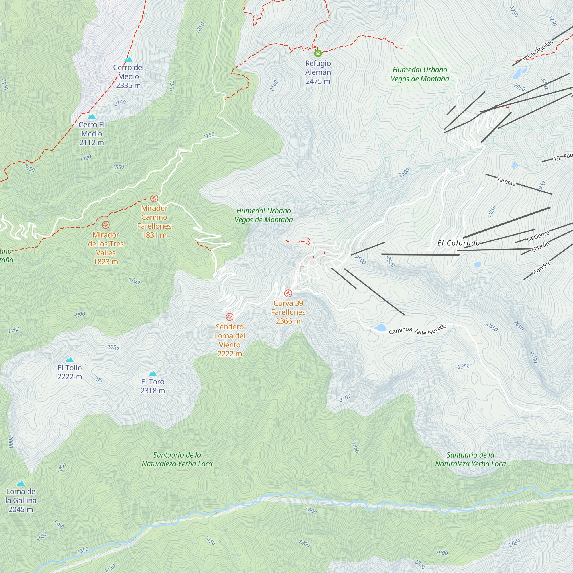 Refugio Uno map