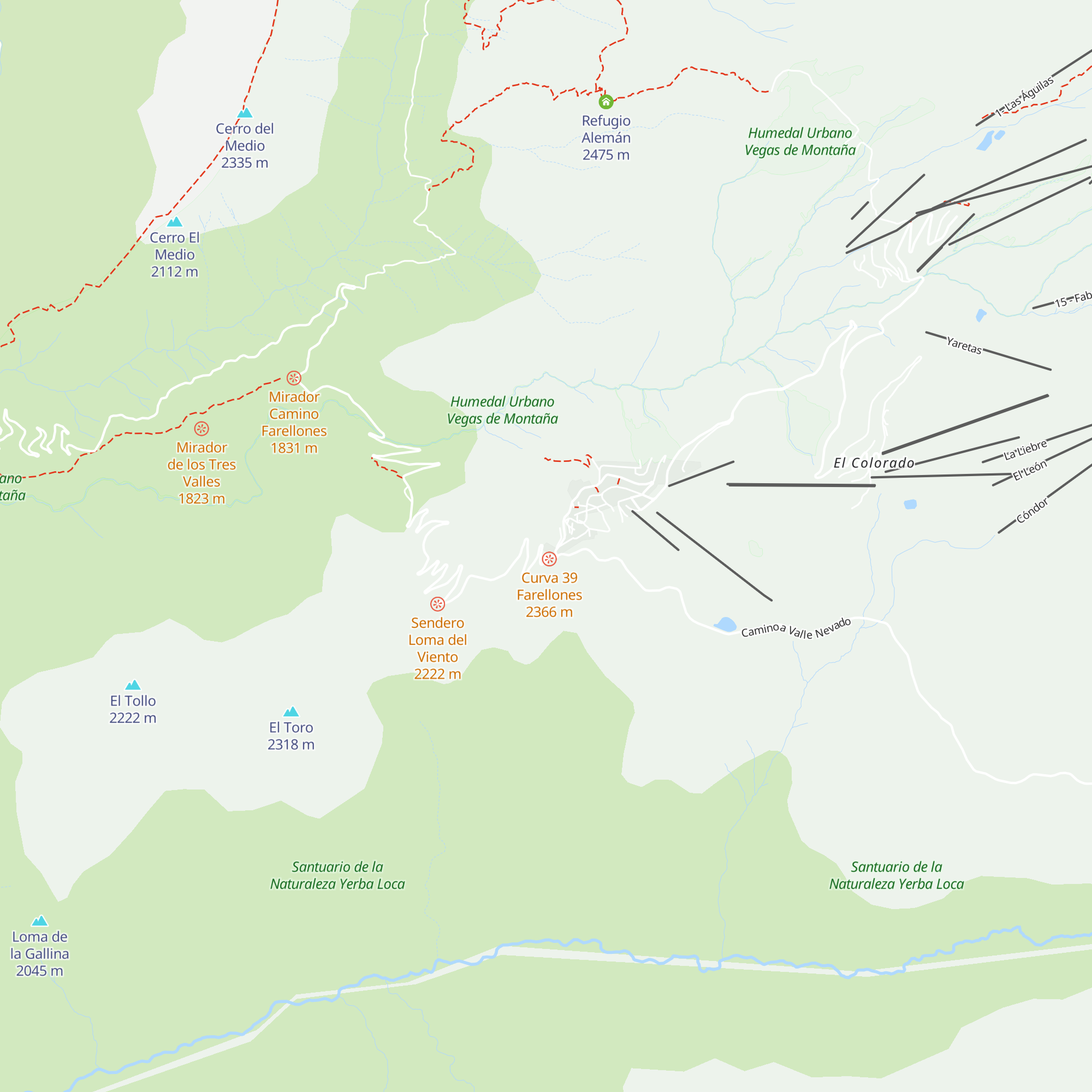 Refugio Uno map