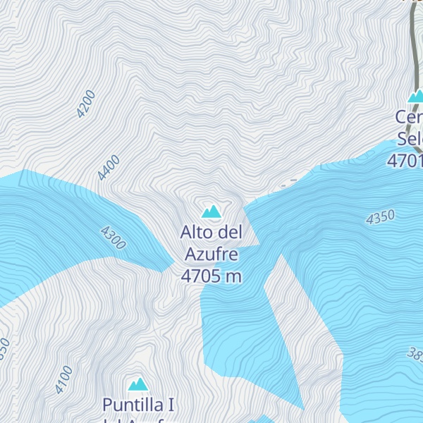 Map of Alto del Azufre