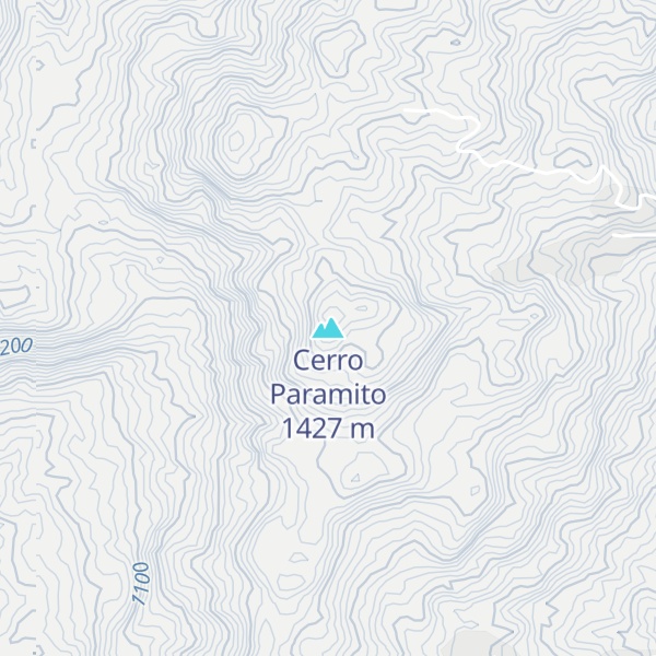 Map of Cerro Paramito