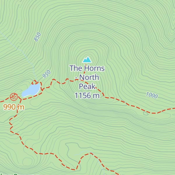 Map of South Peak