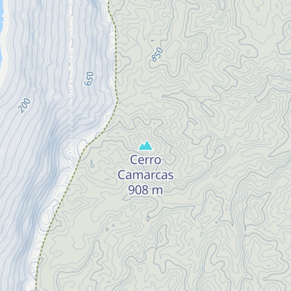Map of Cerro Camarcas