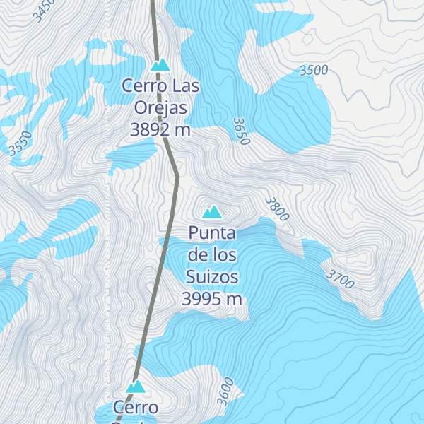 Map of Punta de los Suizos