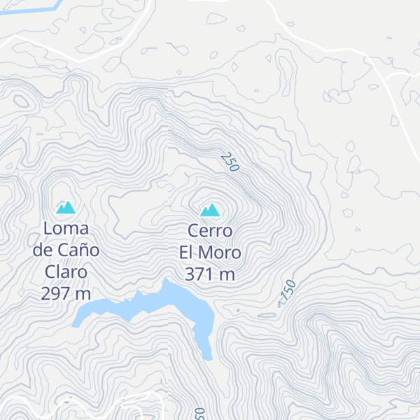 Map of Cerro El Moro