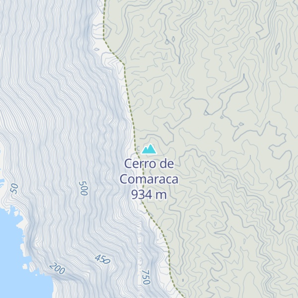 Map of Cerro de Comaraca