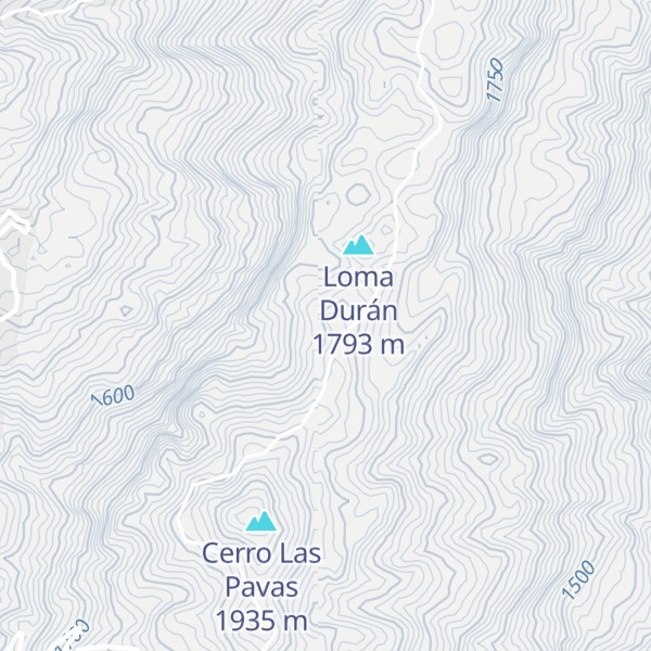 Map of Cerro Gordo