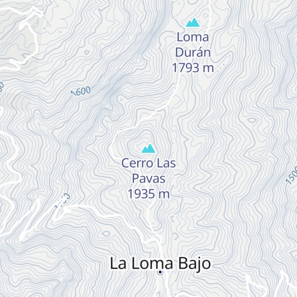 Map of Cerro Las Pavas