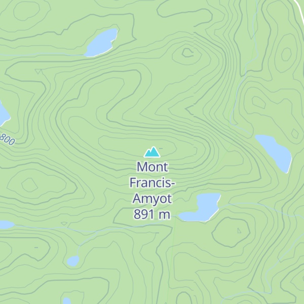 Map of Mont Francis-Amyot