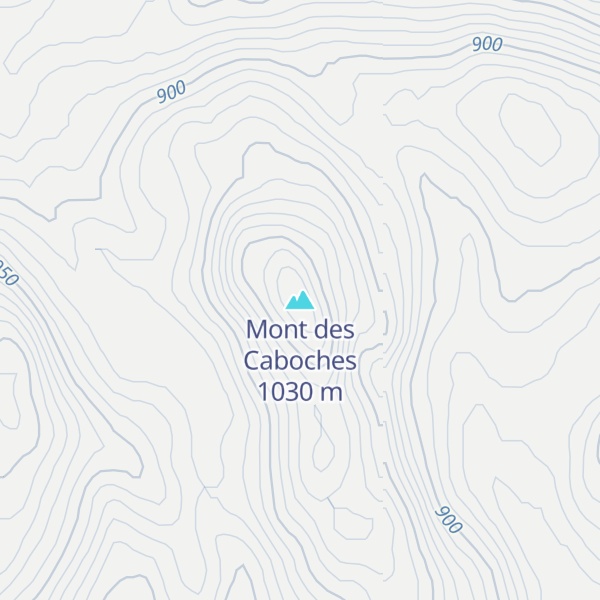 Map of Mont des Caboches