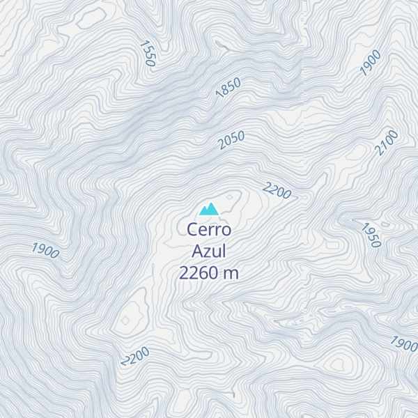 Map of Cerro Azul