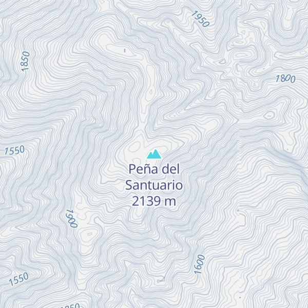 Map of Peña del Santuario