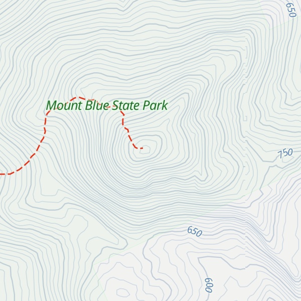 Map of Mount Blue