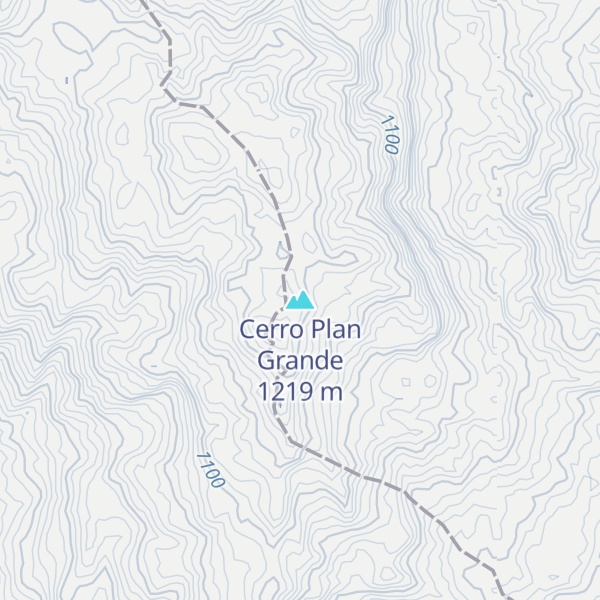 Map of Cerro Plan Grande