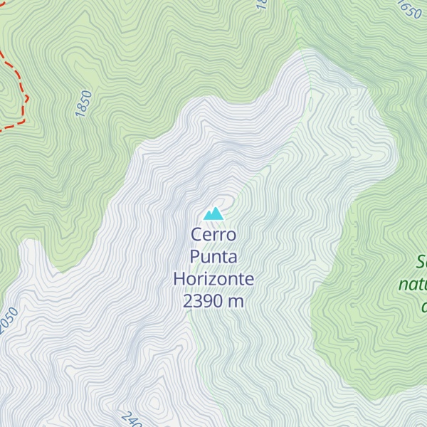 Map of Cerro Punta Horizonte