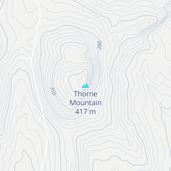 Map of Thorne Mountain