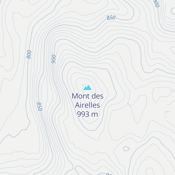 Map of Mont des Airelles