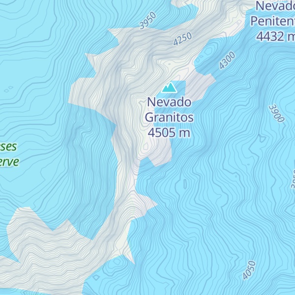 Map of Nevado Mañke