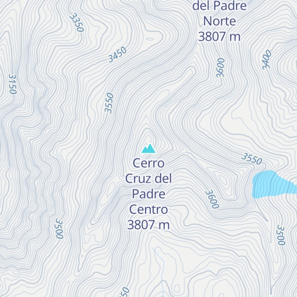 Map of Cerro Cruz del Padre Centro