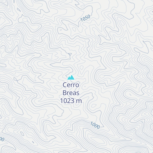 Map of Cerro de la Brea