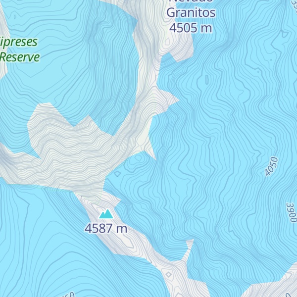 Map of Nevado Cisne