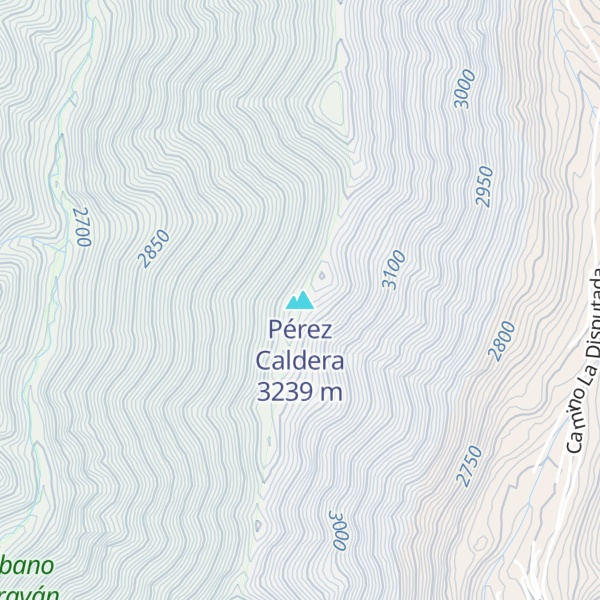 Map of Pérez Caldera