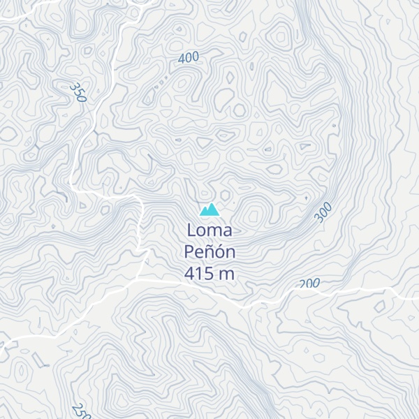 Map of Loma Peñón