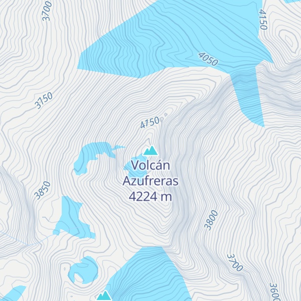 Map of Volcán Azufreras