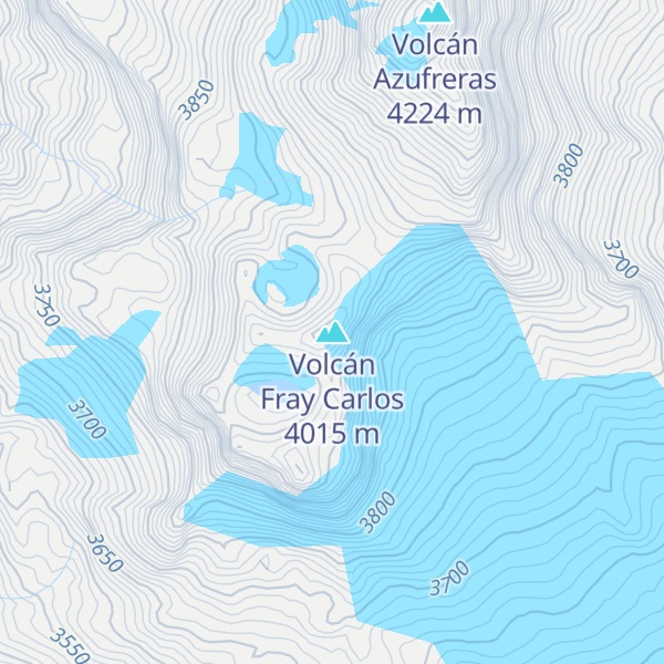 Map of Volcán Fray Carlos