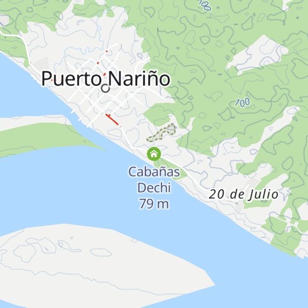 Map of Cabañas Dechi