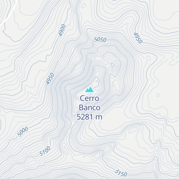 Map of Cerro Banco